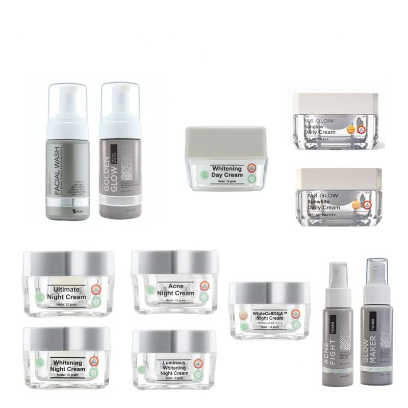 MS GLOW PAKET WAJAH (ECER)