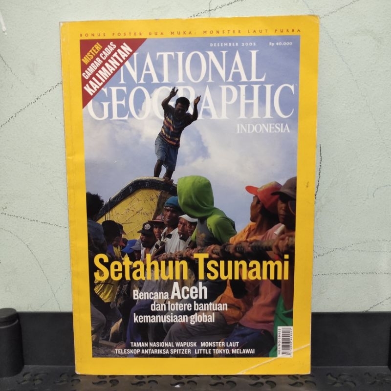 Majalah National Geographic Indonesia Desember 2005 (buku bekas, seperti baru)