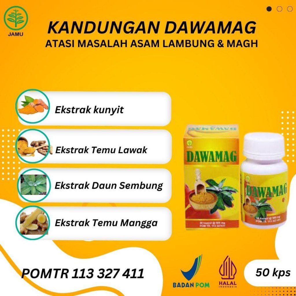 

Kapsul DAWAMAG TOGA | Obat Maag Herbal