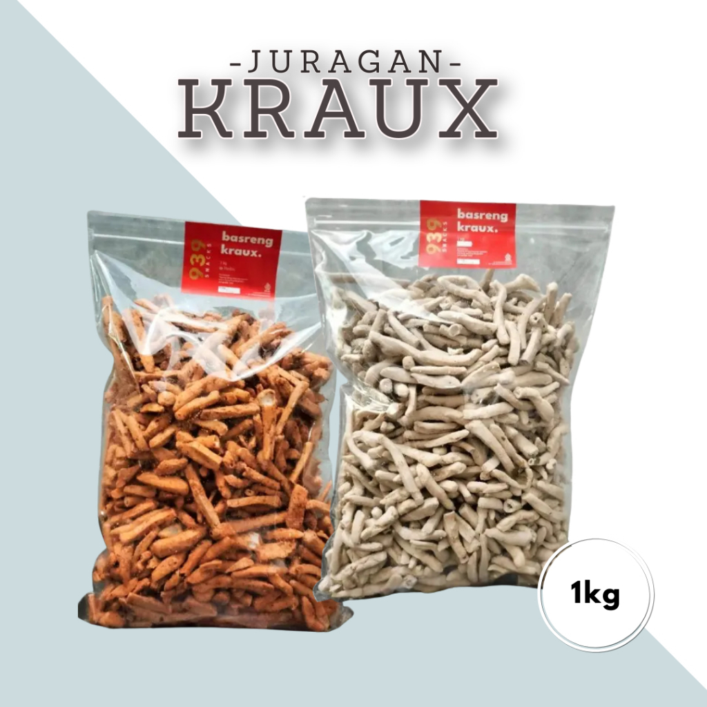 

Basreng Kraux 1kg pedas pdas original daun jeruk bandung murah enak renyah 1kg