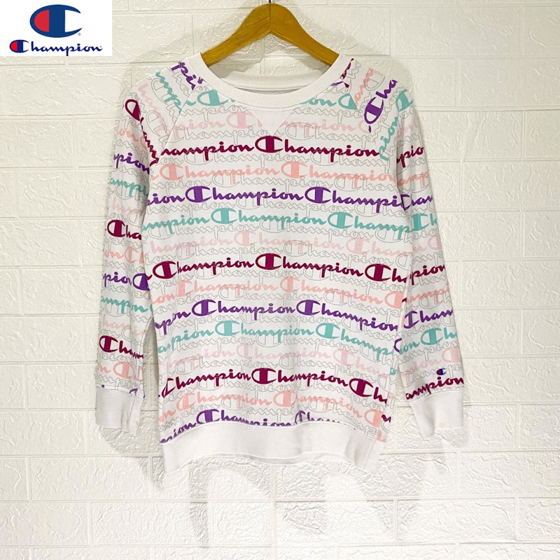 Champion colorful logo crewneck