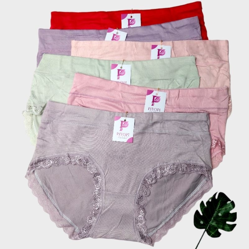 Celana Dalam Wanita Renda Brukat Fit to XL CD Wanita Katun Renda Elastis Adem