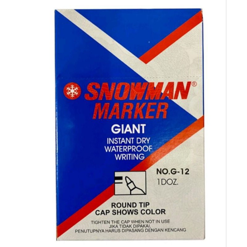 

Spidol Snowman Permanen G 12 / Snowman Permanent Marker G12