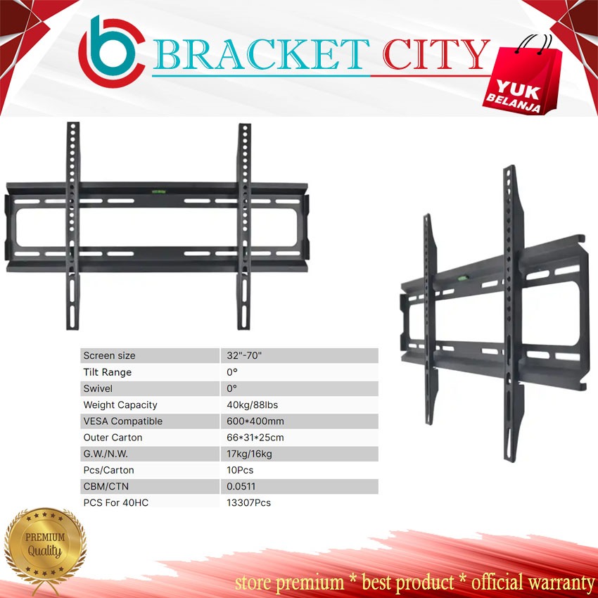 Bracket tv 40"-75" LED LCD TV Braket tv Fixed Mount