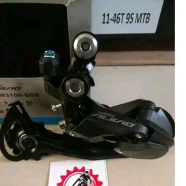 RD SHIMANO ALIVIO 9 SPEED M3100 ORIGINAL  REAR DERAILLEUR SHIMANO ALIVIO 9 SPEED ORIGINAL