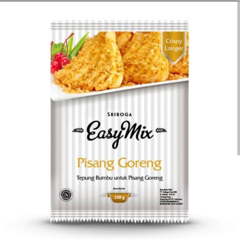 

Tepung Sriboga easy mix pisang goreng 220 gram
