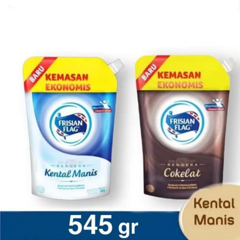 

Frisian Flag + indomilk susu kental manis 545gr pouch