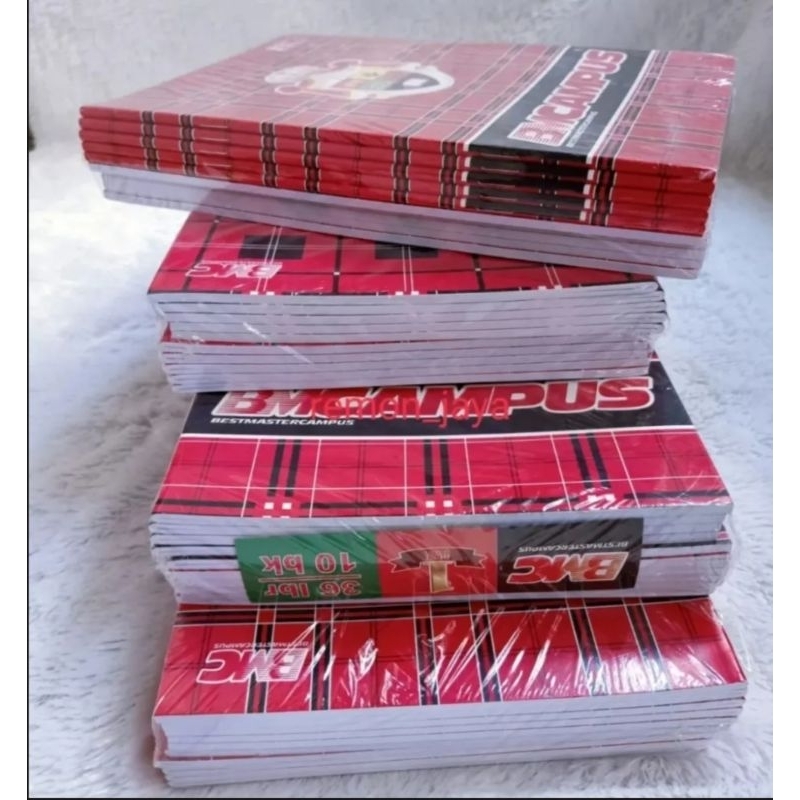 

(promo) 1 pack isi 10 buku tulis bmcampus 36 lembar