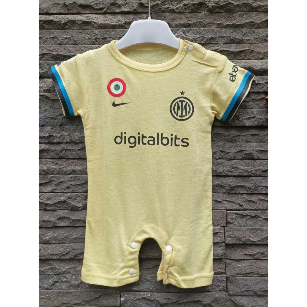 Romper Baju Bayi Bola Jumper Jumpsuit Inter Milan Jersey Third 2022 2023