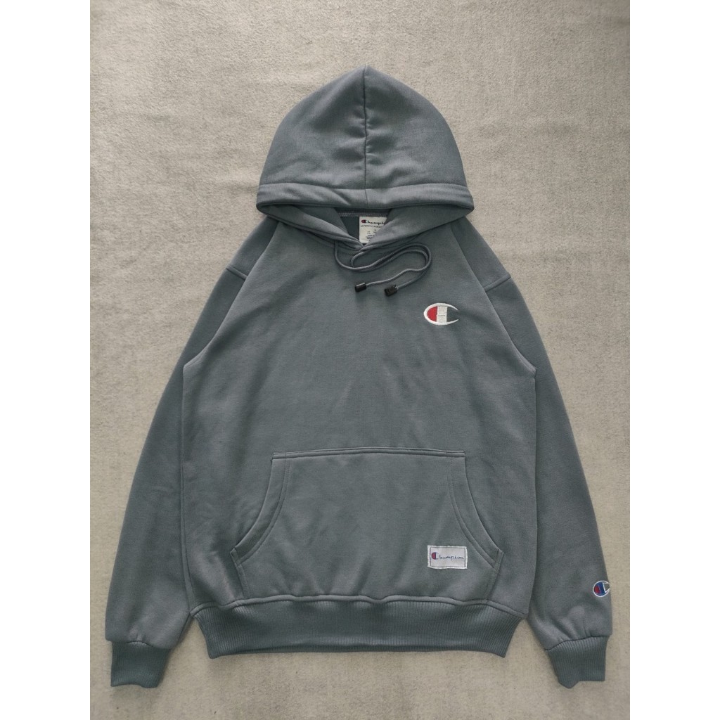 JAKET SWEATER HOODIE CHAMPIONS BLUE DENIM FULL BORDIR PREMIUM