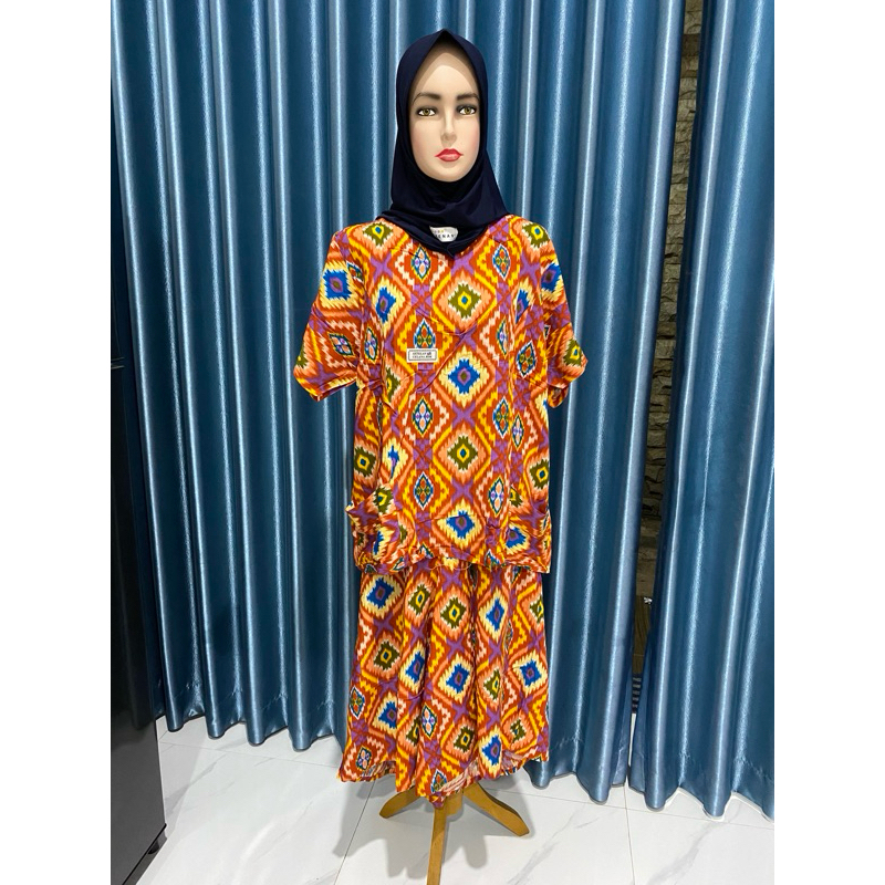 Daster atas bawah Kencana Ungu Jumbo