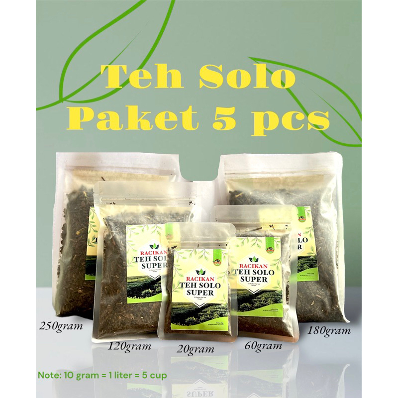 

Racikan Es Teh Solo by Cha Solo/5pcs