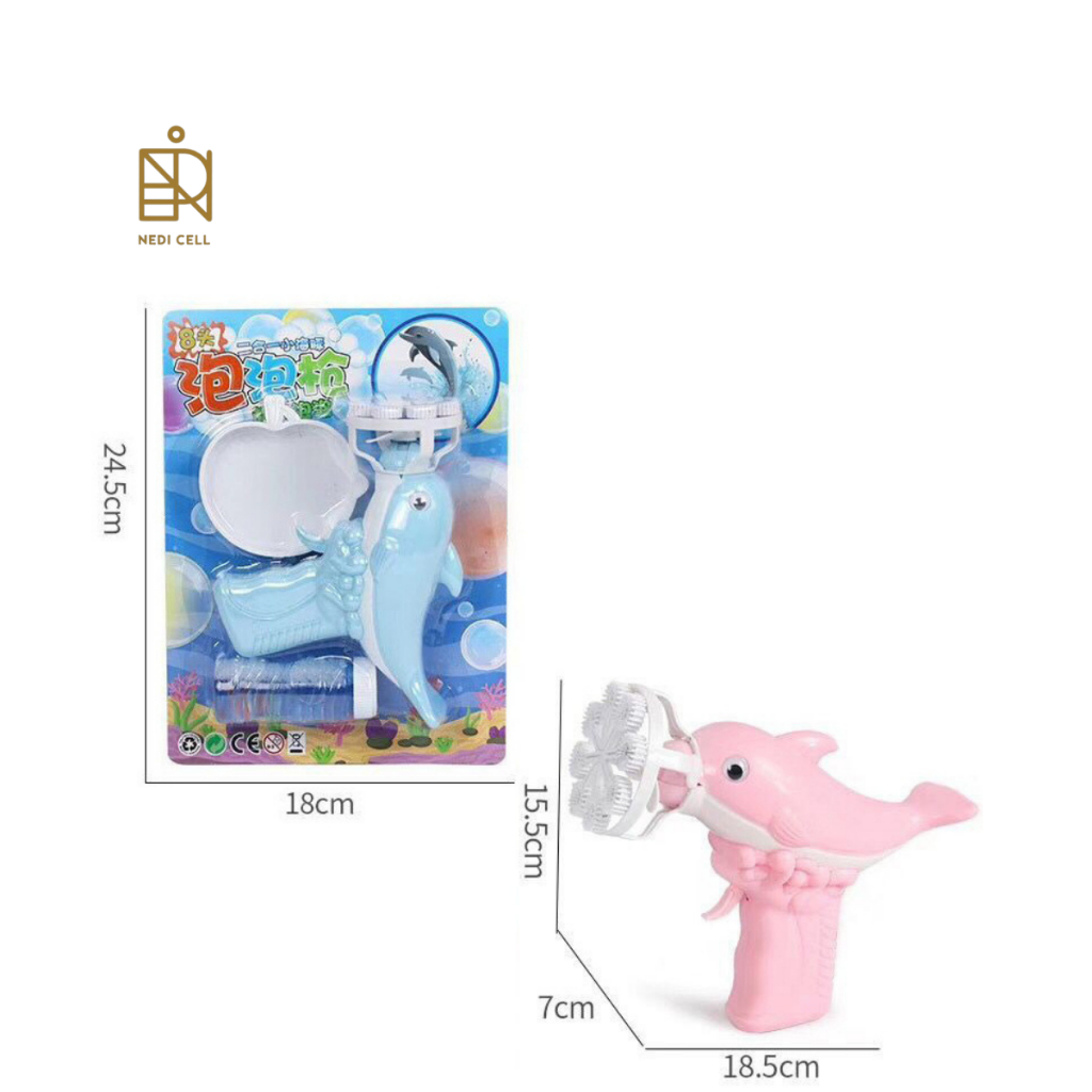 Mainan Dolphin Bubble Blaster: Tembak Gelembung Seru