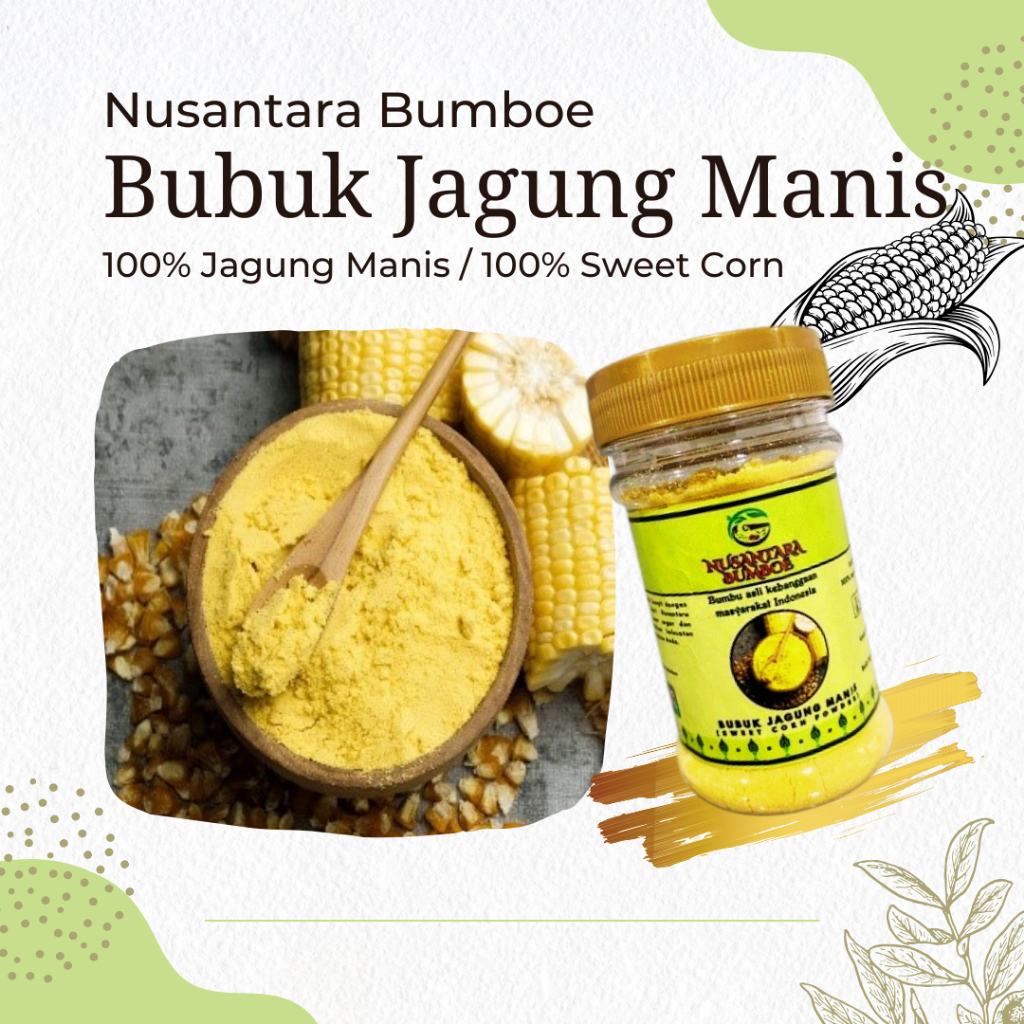 

Nusantara Bumboe - bubuk Jagung Manis 70 gram