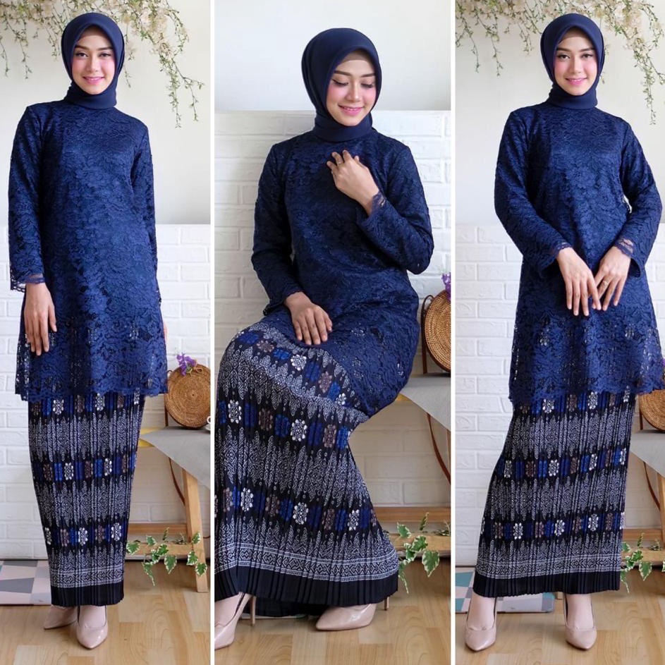 Model Terbaru  ATASAN DAN ROK KEBAYA TUNIK SET SET KEBAYA BRUKAT TUNIK  RINJANI MODERN SET DAN ATASA