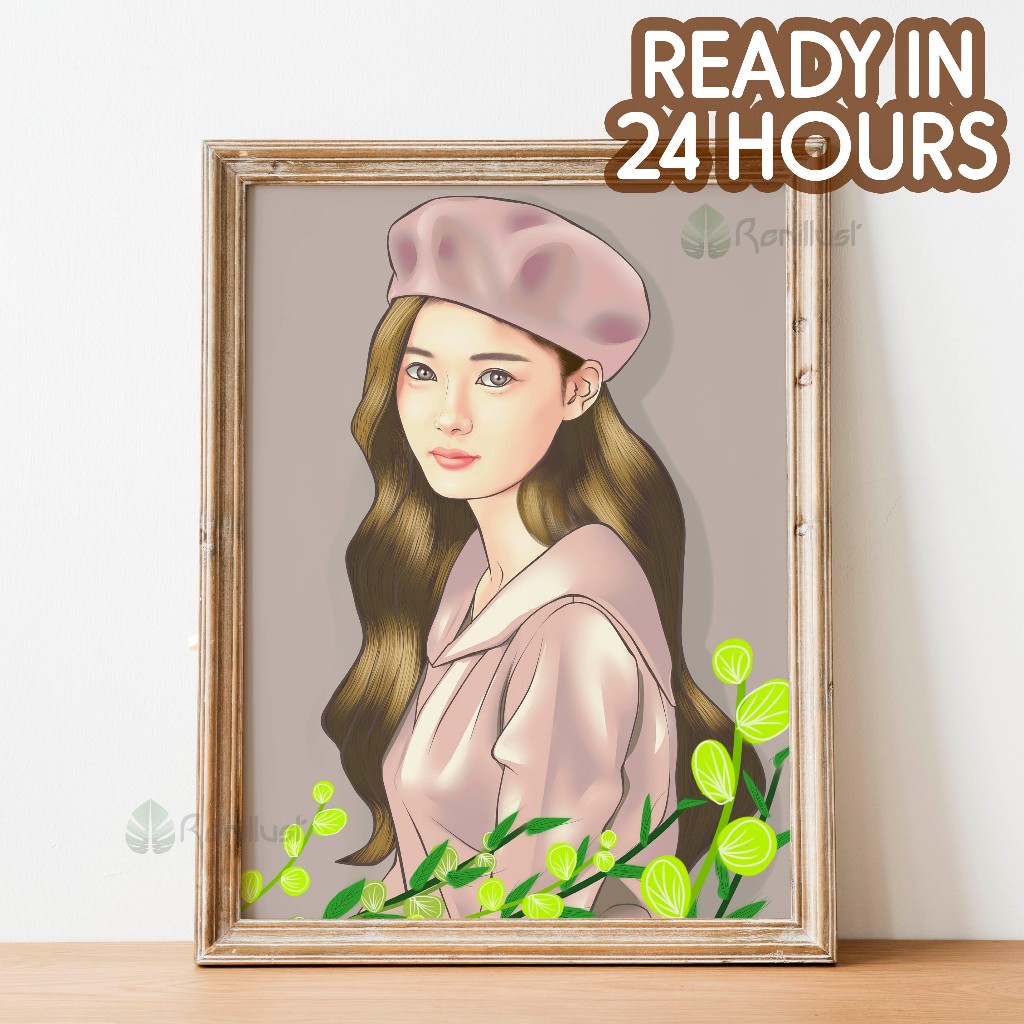 

CUSTOM Ilustrasi POTRAIT COUPLE KARIKATUR - Hadiah kado wisuda perpisahan birthday