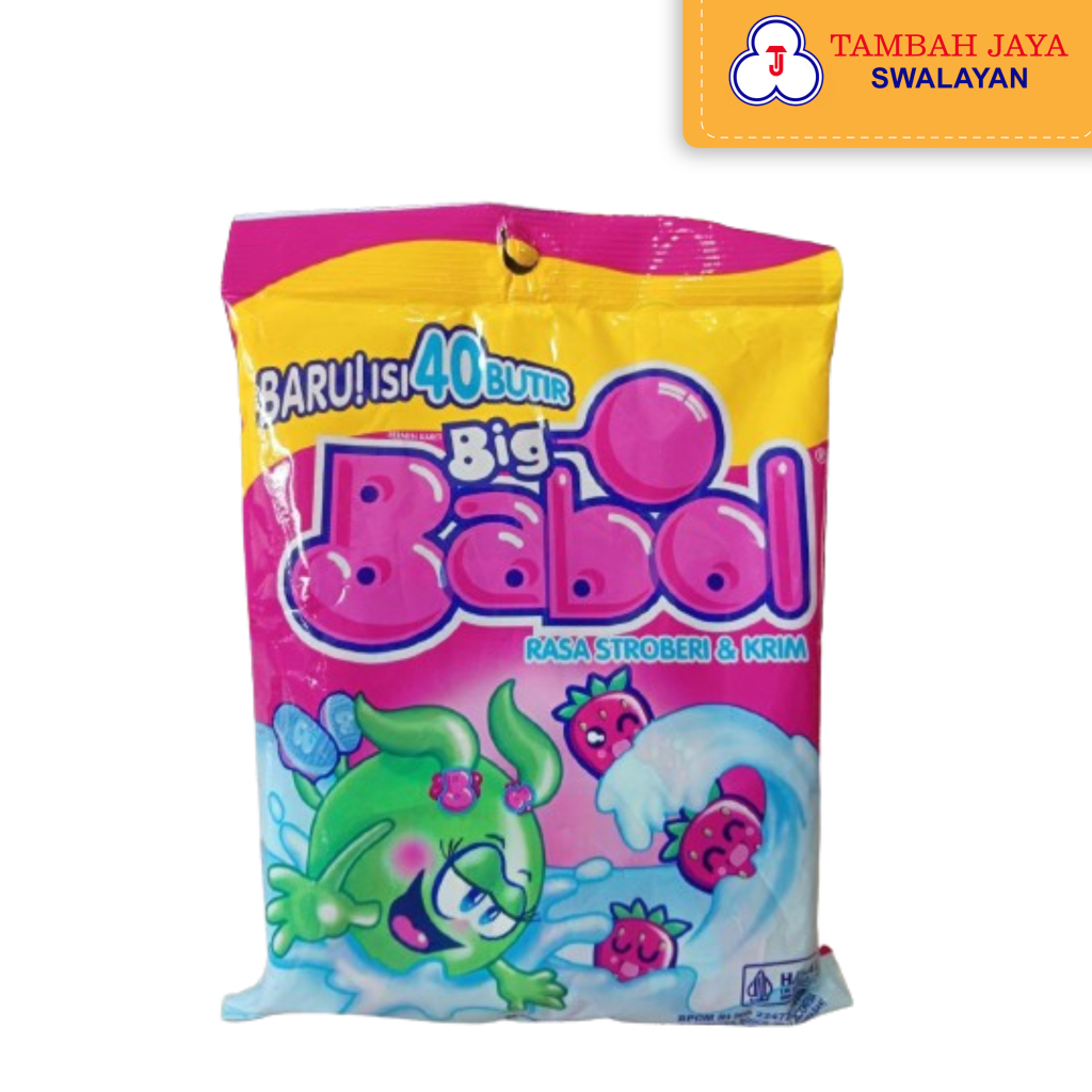 

Big Babol Permen Karet Rasa Strawberi isi 40 132gr