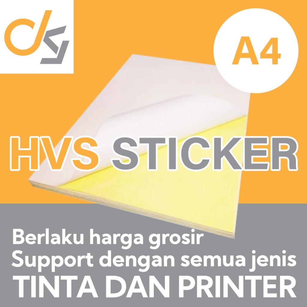

Kertas Stiker HVS A4 Kromo Chromo Sticker Lintec Dye Inkjet Art Paper