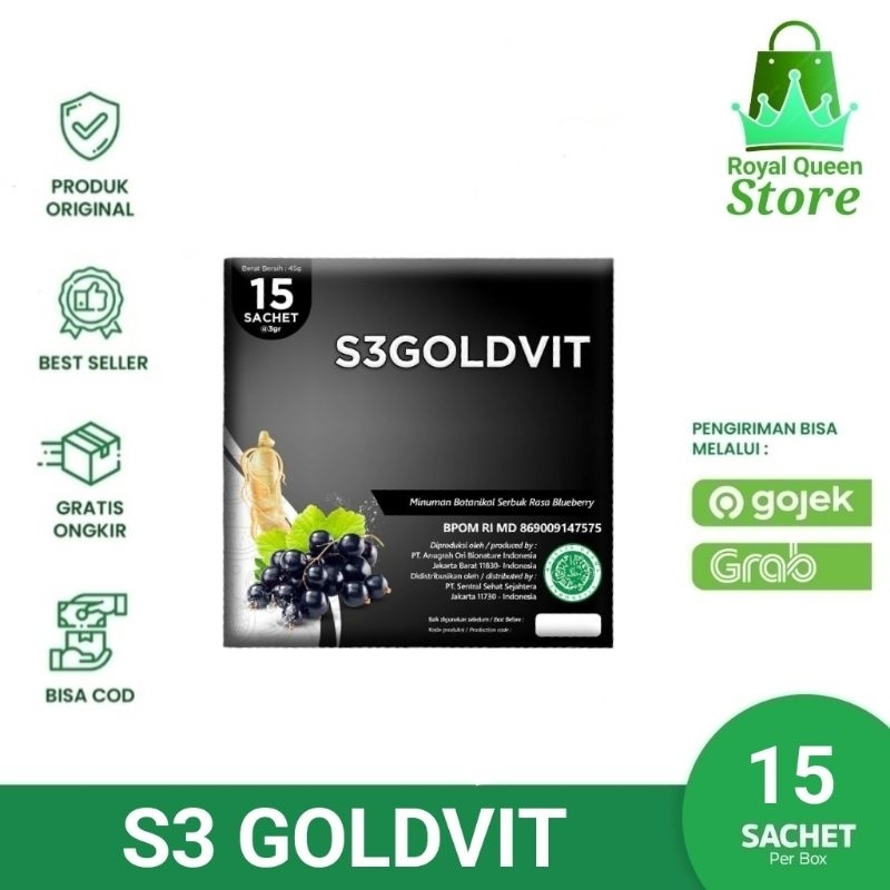 S3 Goldvit | S3 Goldvit Stemcell & Gingseng (Original) 15 Sachet