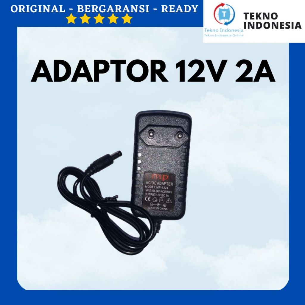 Adaptor 2A 12V CCTV Adapter 2 Ampere 12 Volt AC DC