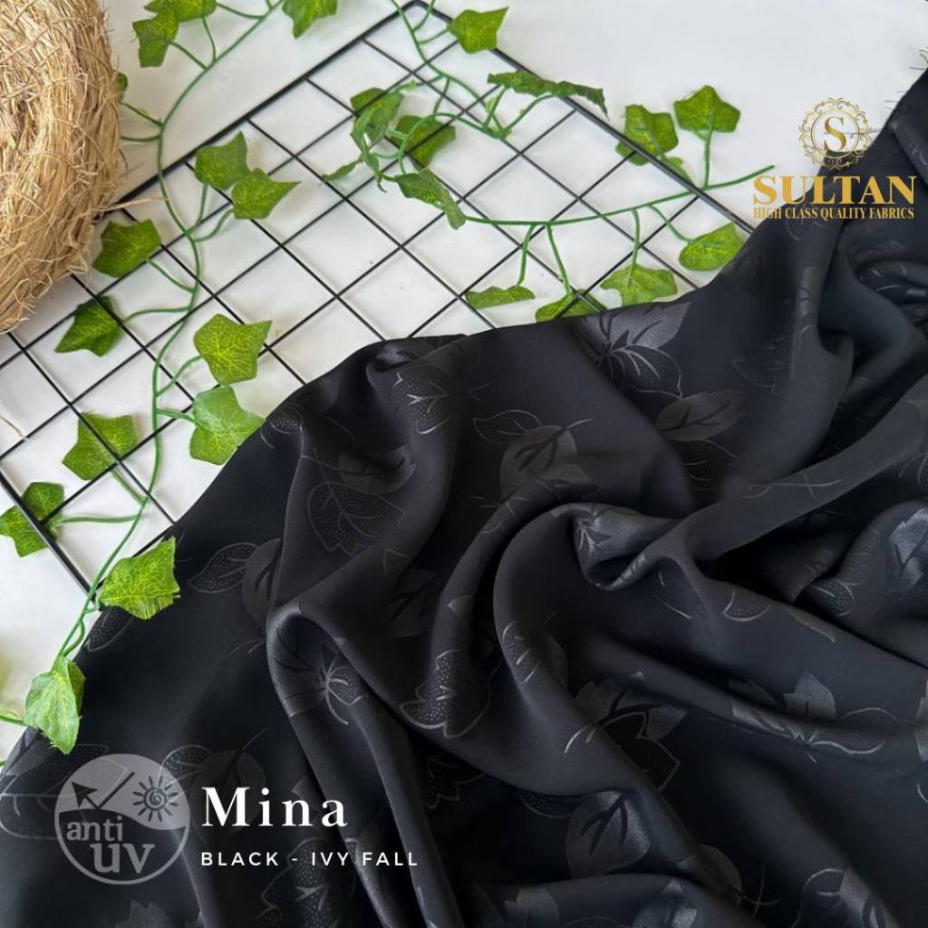 Kain Abaya Sultan Mina Emboss IVY FALL