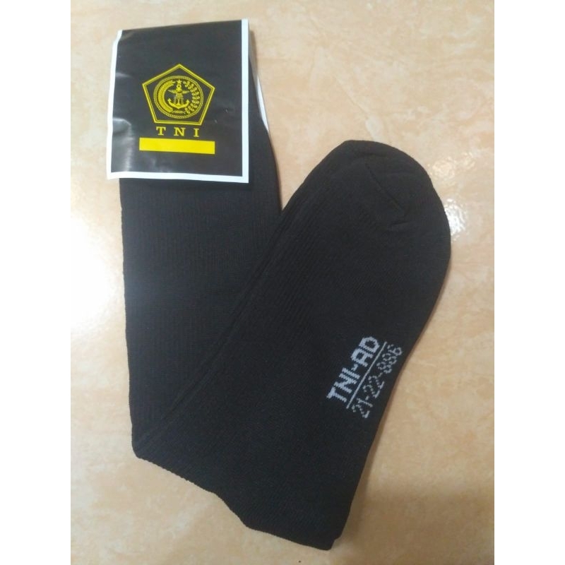 Kaos Kaki Pdl TNI / Kaos Kaki Hitam Tebal Panjang / Kaos Kaki Tebal