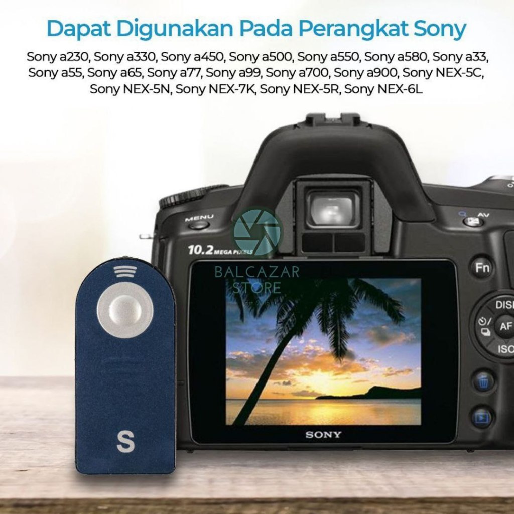 Wireless IR Remote Sony Controller Kamera Shutter DSLR Mirrorless Versi Mini