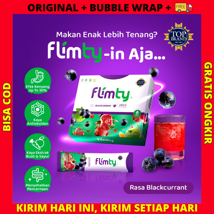 FLIMTY 1 BOX ISI 16 SACHET FIBER ORIGINAL PELANGSING ORI BPOM DIET FLYMTY DETOX SEMARANG FLINTY