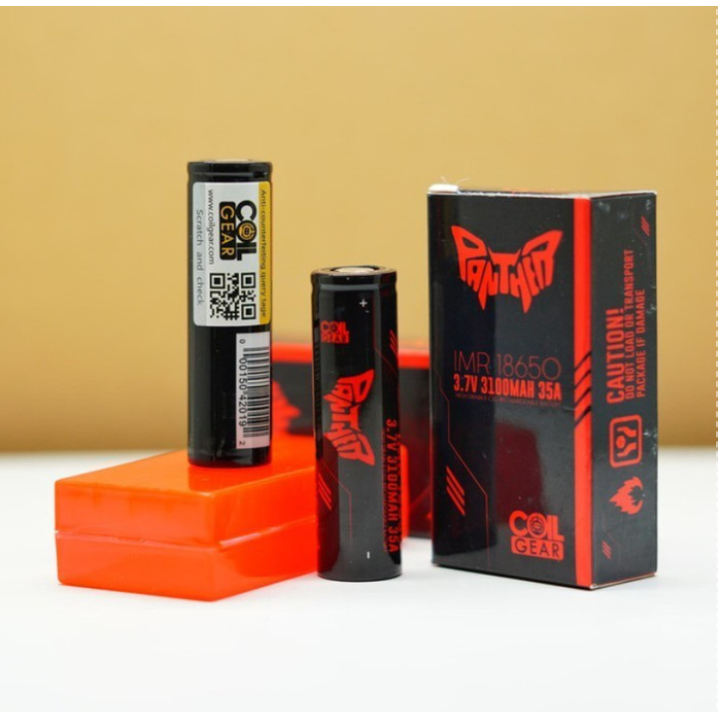BATERAI 18650 COIL GEAR RED PANTHER 3100MAH 35A BATTERY