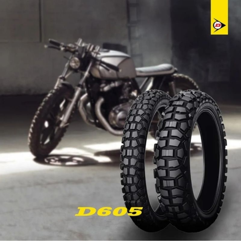 Ban Motor DUNLOP D605 Ban Dual Purpose Motor Custom Offroad Cross Trail Trial Enduro Terabas Adventu