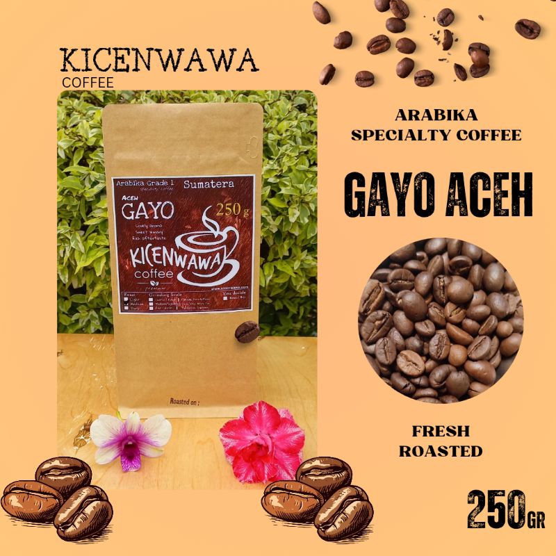 

Biji Kopi Gayo Aceh 250gr / Specialty Coffee / Biji Kopi Premium