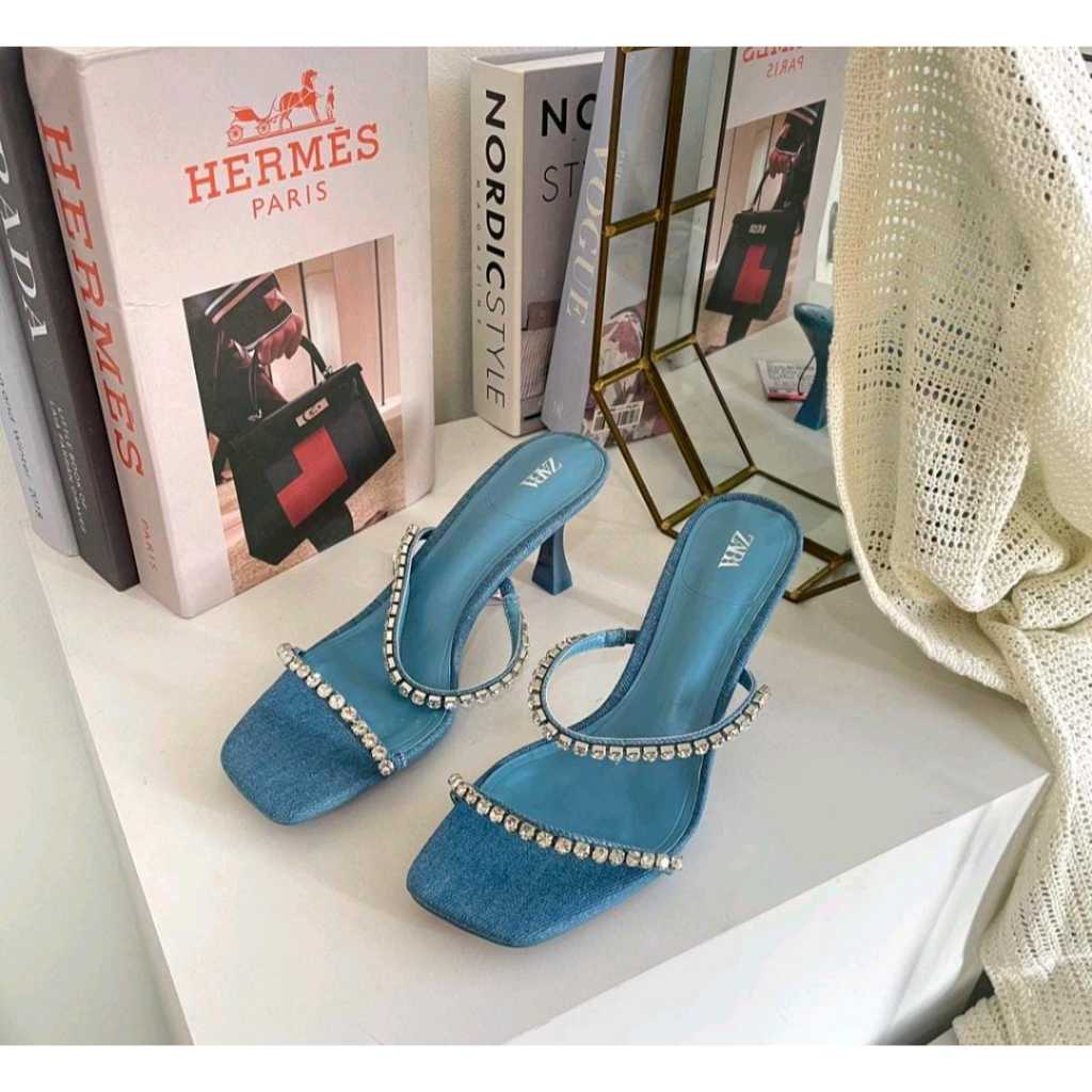 SANDAL WANITA ZARA 4181 HEELS 5 CM PREMIUM