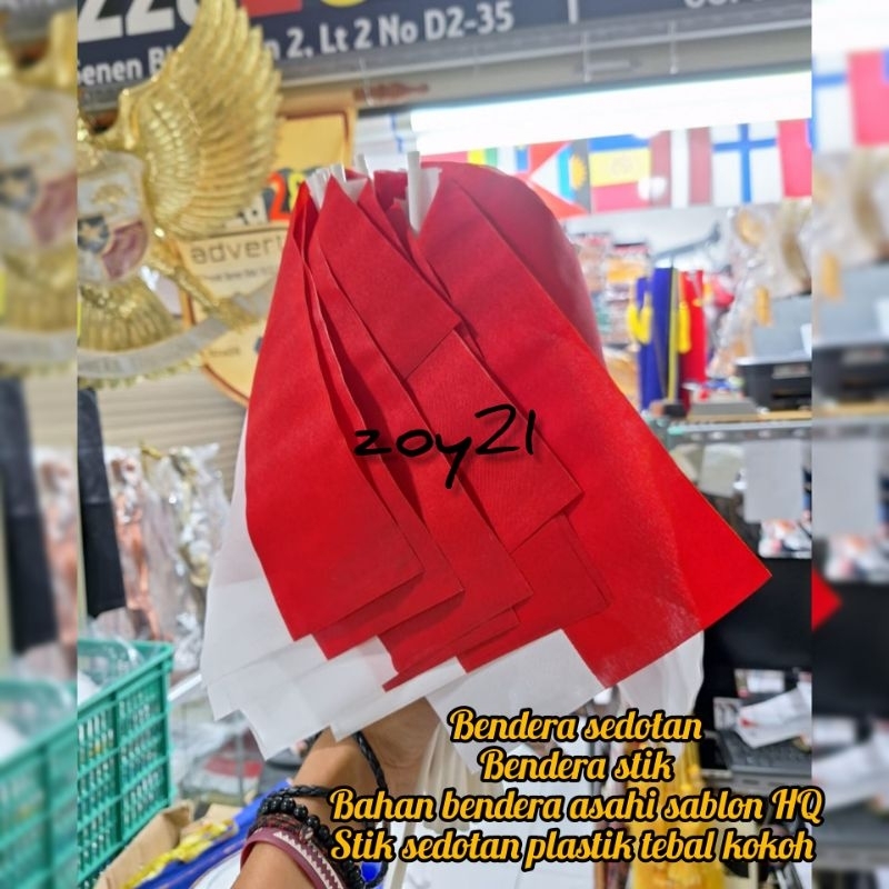 

Bendera stik merah putih/bendera sedotan/bendera tangan/bendera merah putih