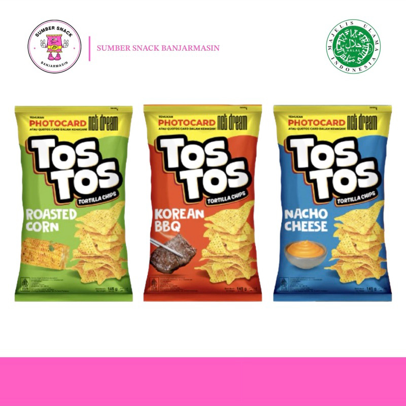 

Tos Tos Tortilla Chips (145g) (3 Varian Rasa)