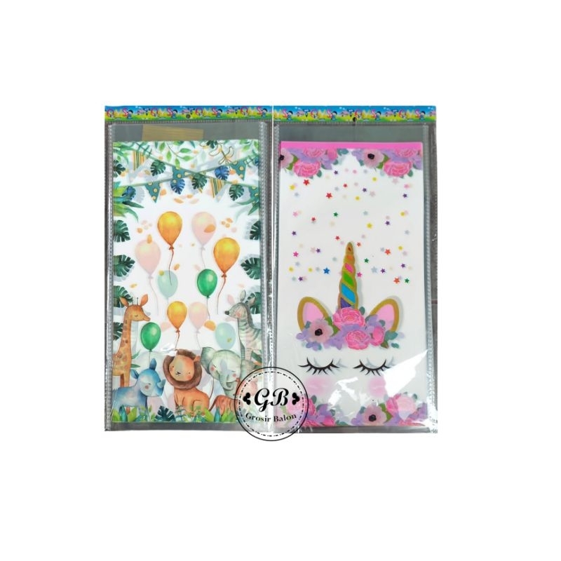 

OPP PLASTIK SNACK | PLASTIK BINGKISAN ULANG TAHUN 1PACK ISI 10PCS UKURAN 20 x40CM