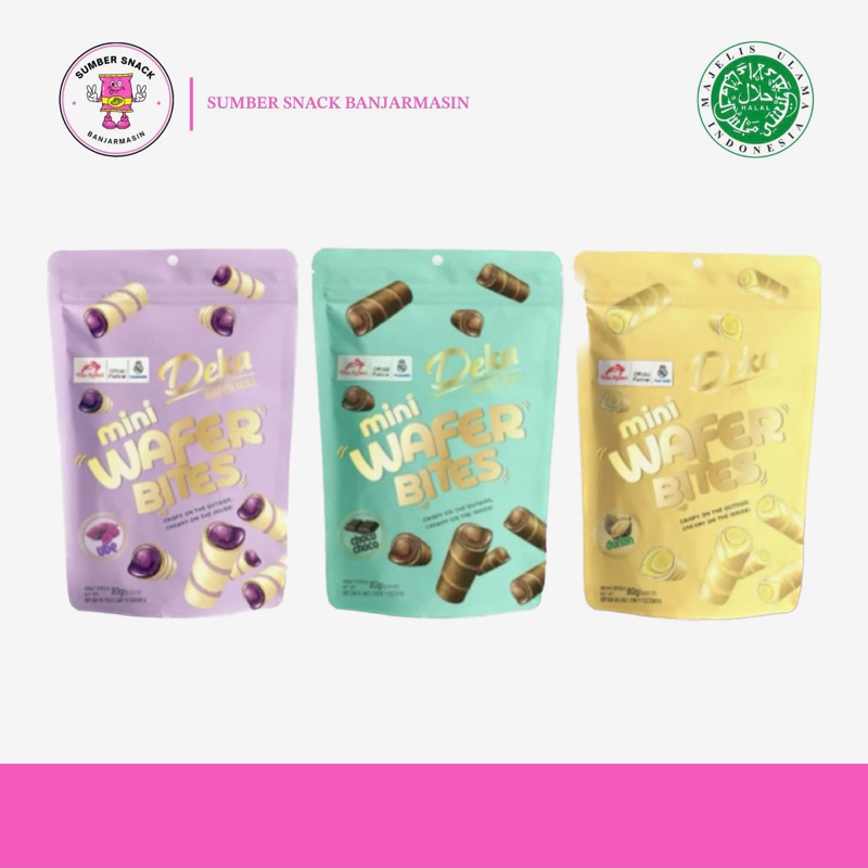 

Deka Mini Wafer Bites (3 Varian Rasa) (80g)