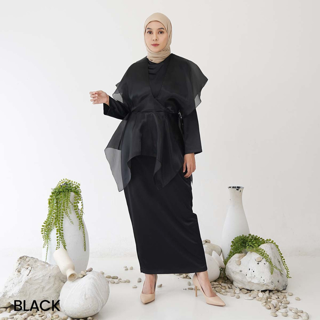 Set Organza Satin Gimy Dress - Outfit Kondangan