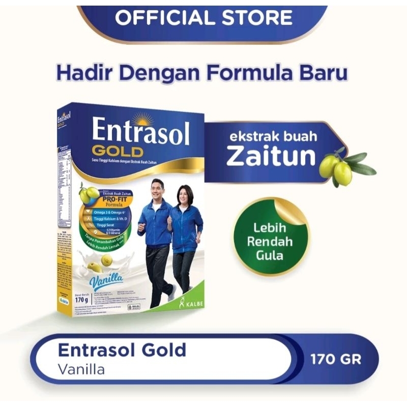 

Entrasol Gold 170gr (Vanilla, Coklat)