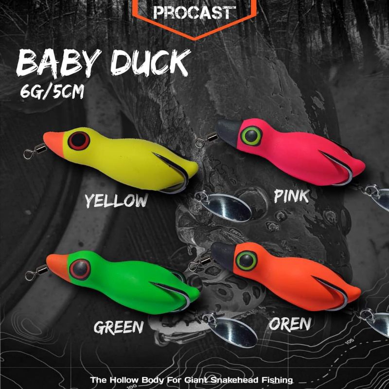 PROCAST - SOFT FROG BEBEK 5 CM 5 GRAM - UMPAN CASTING IKAN GABUS PALING KILLER