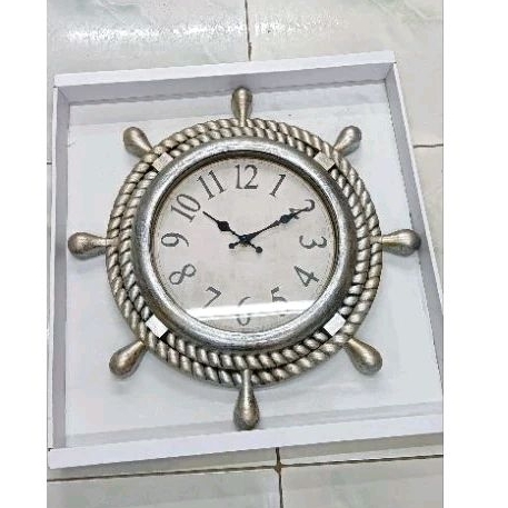 WALL CLOCK JAM DINDING KARAKTER SETIR KAPAL