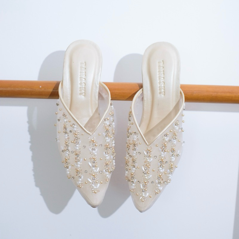 TANASKY - GAYATRI - Sepatu Heels Wanita 7cm Block Heels - Wedding Shoes