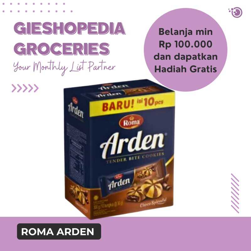 

Roma Arden Choco Splendid Biskuit Coklat 1Box Isi 10 Pcs