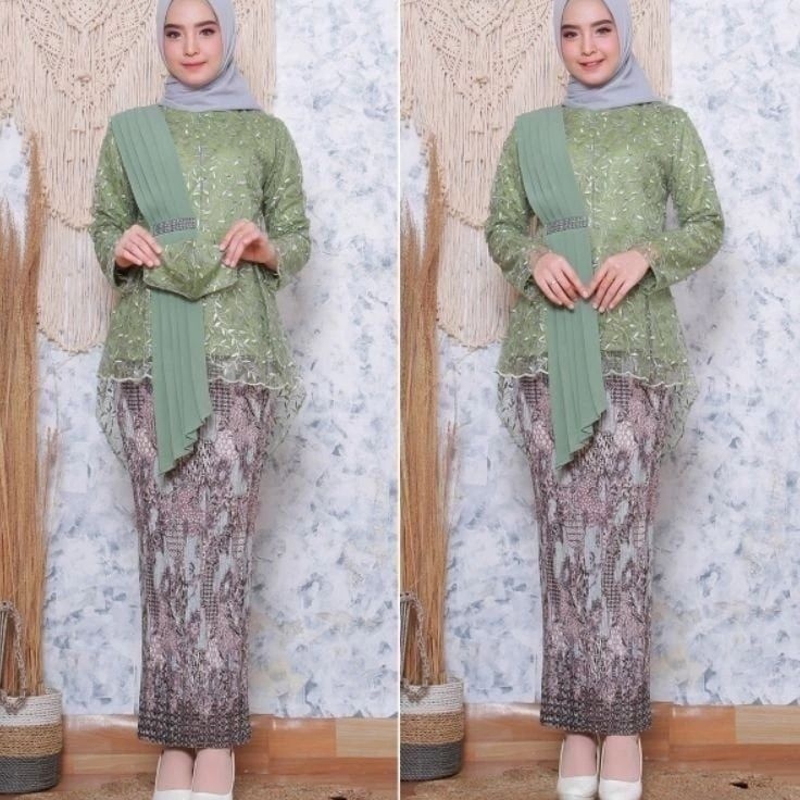 Murah Ekonomis  SETELAN KEBAYA AMALIA SELENDANG SHAWL  KEBAYA FAVORITE  KEBAYA MODERN  KEBAYA REMAJA