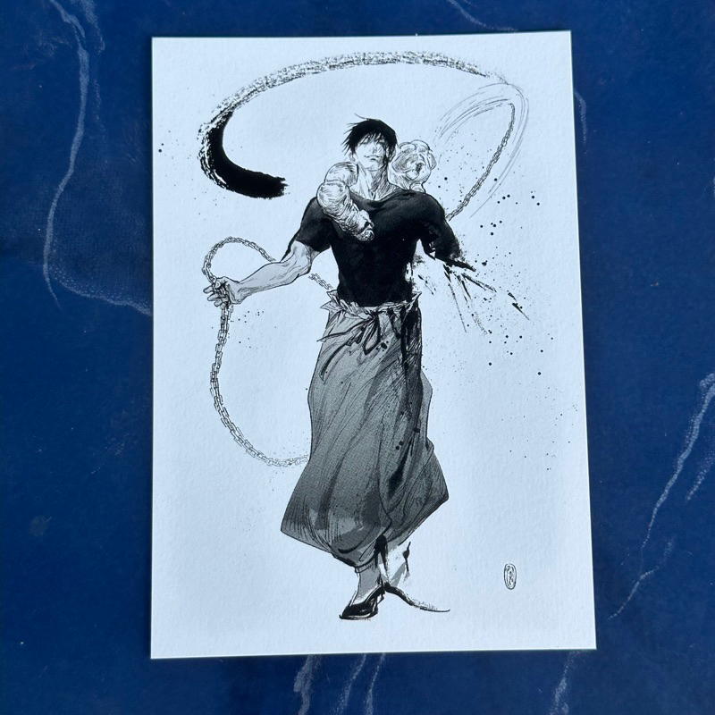 jujutsu kaisen artprint toji fushiguro postcard fanmerch