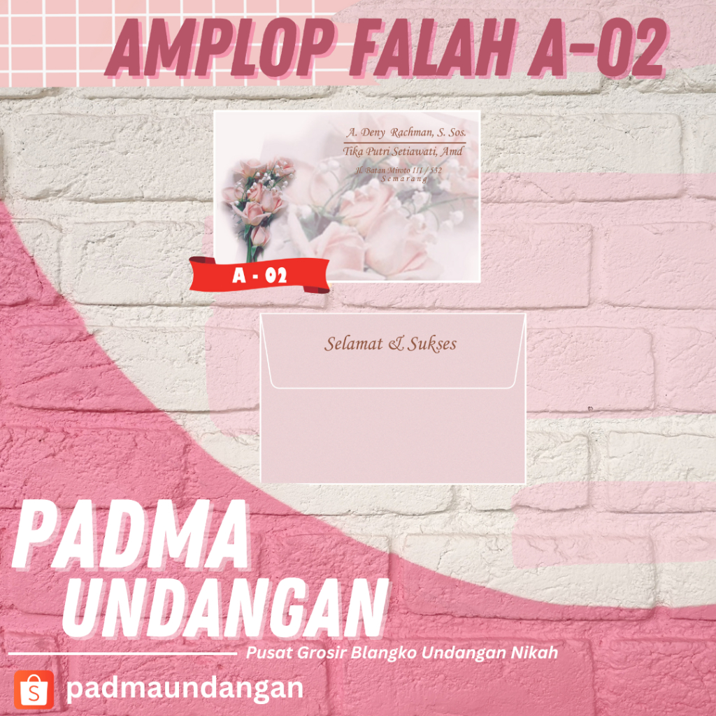 

Amplop Falah A-02 | Pusat Grosir Blangko | PadmaUndangan