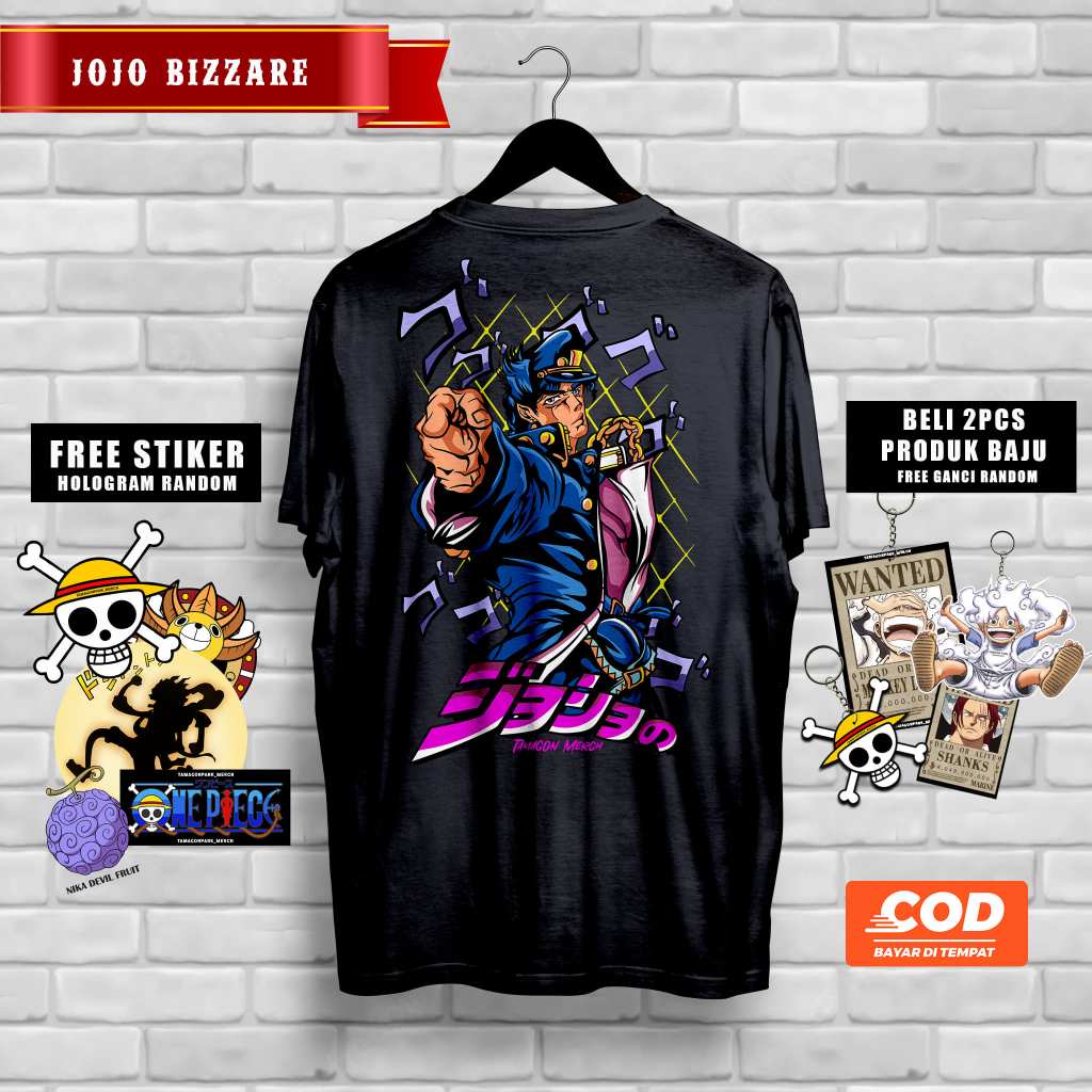 KAOS BAJU JOJO BIZARRE ADVENTURE ANIME PARK MERCHANDISE