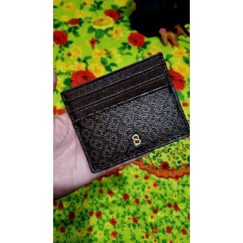 PL izzi dompet kartu Buttonscarves coklat ( deffect)