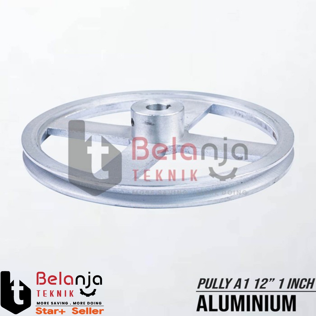 Pully Aluminium A 1 Jalur 12 Inch Lubang As 1 Inch Pulley Puli A1 12Inch