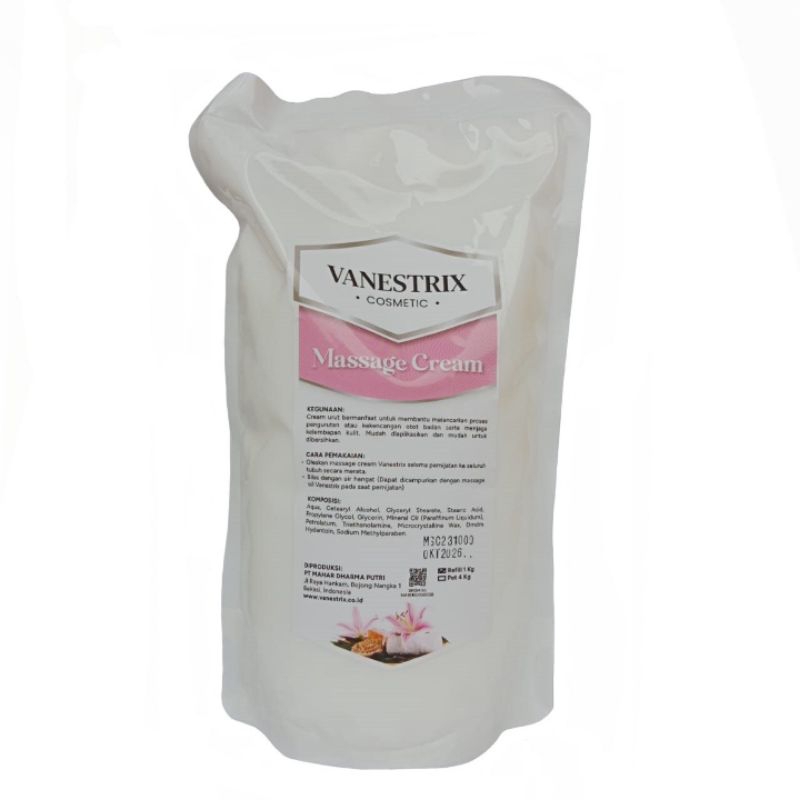 Vanestrix Massage Cream Krim Urut Pijat Pijit Pijet Massas Kusuk Refleksi Perawatan Body Skin Care K