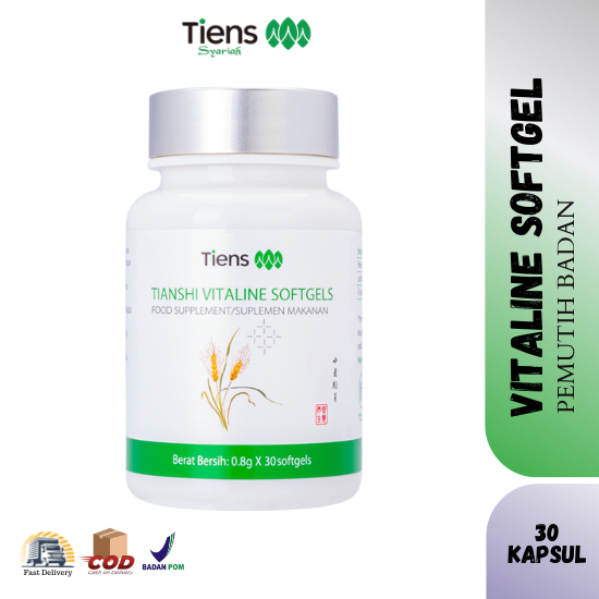 Vitaline Softgels Pemutih Badan Ampuh Mencerahkan Kulit Seluruh Tubuh Pemutih Badan